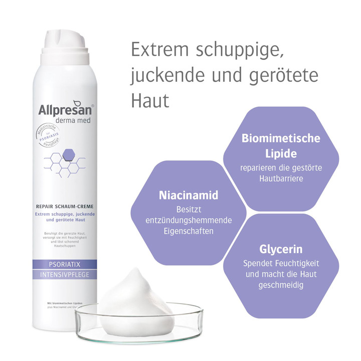 Allpresan Derma med Repair Schaum-Creme PSORIATIX INTENSIVPFLEGE - 200 ml